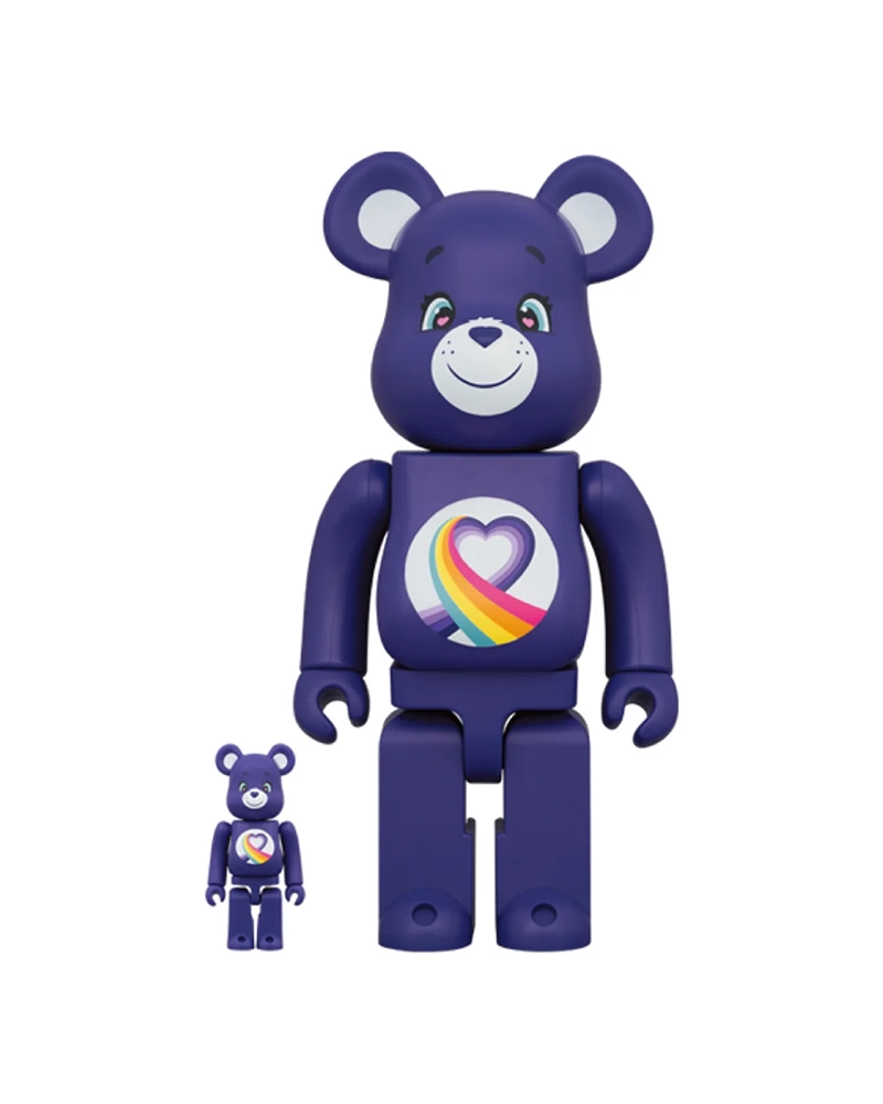(Per-order)100％ & 400％ BE@RBRICK Care Bears(TM) Rainbow Heart Bear(TM)